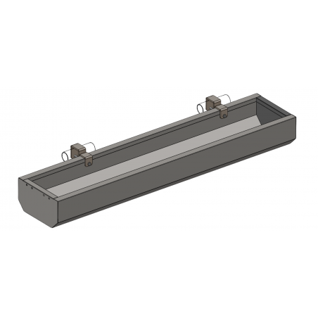 Emmerringbak Inox 175 cm + Haken